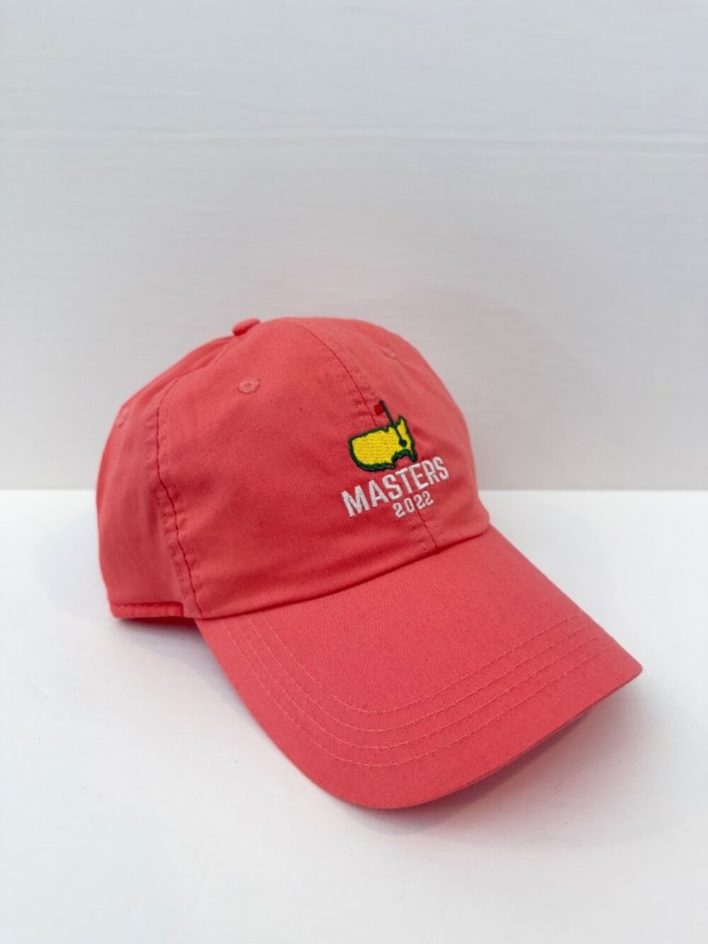 The Masters 2022 Augusta National Club Embroidered Logo Hat Cap Rose Pink NWT